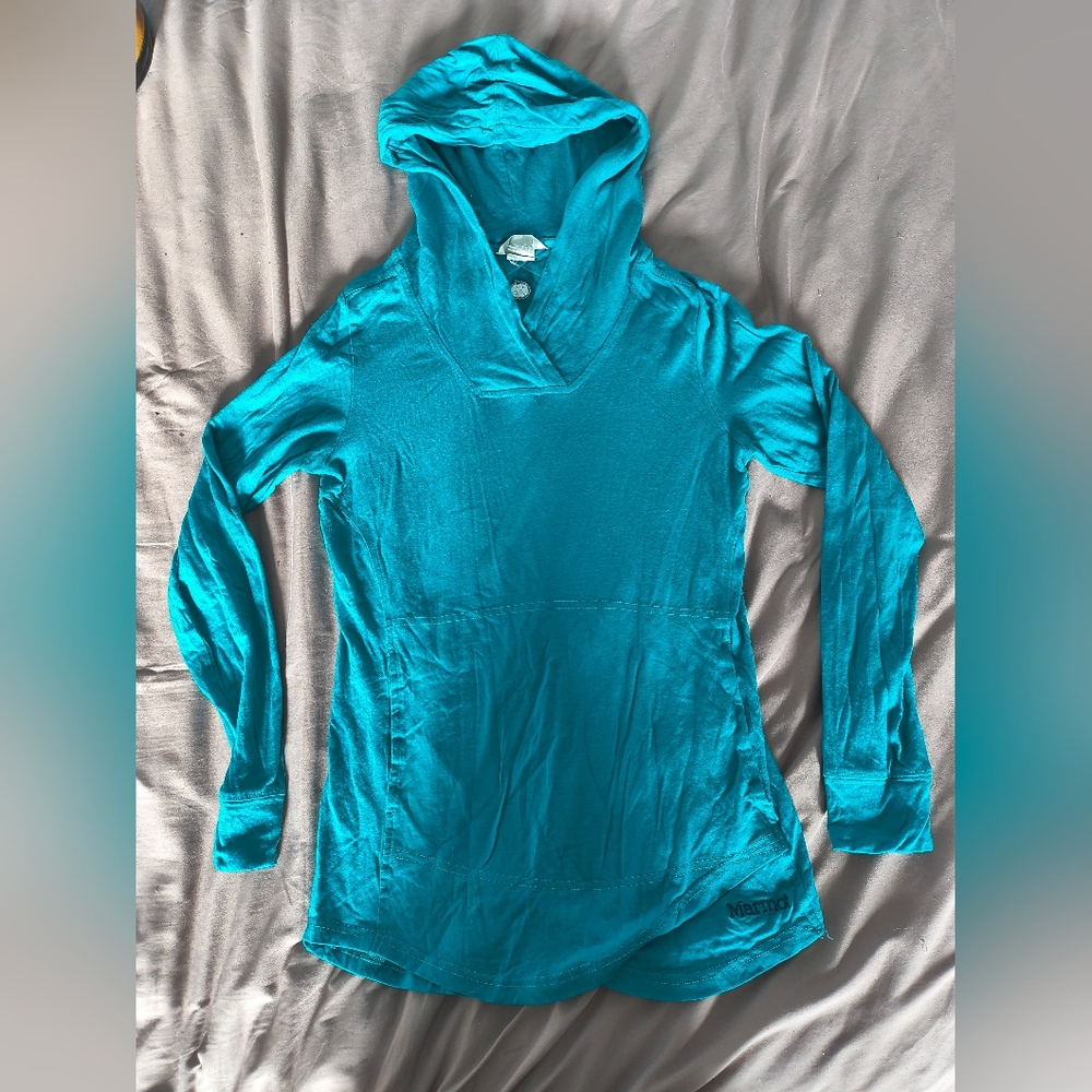 Marmot Teal Hooded Top